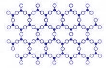 crystal structure</br>
(repeating arrangement)